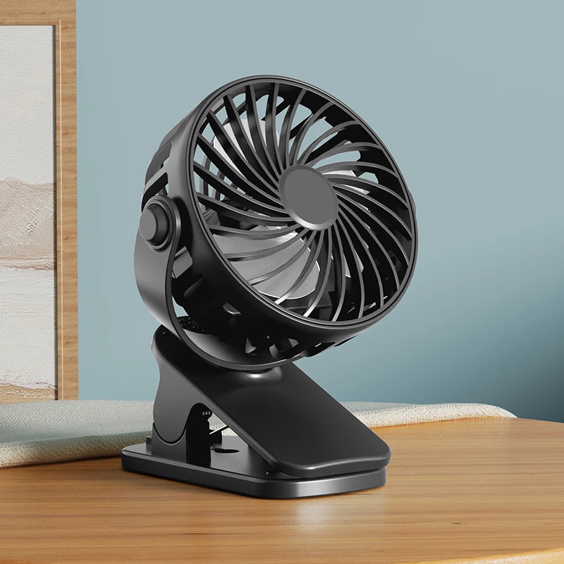 Ventilateur Portable 720° Rotatif — Clip & Nuit | Norève