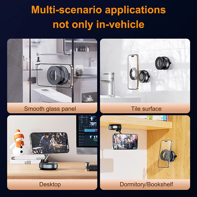 Support Téléphone Magnétique 360° — Vacuum Magnet | Norève